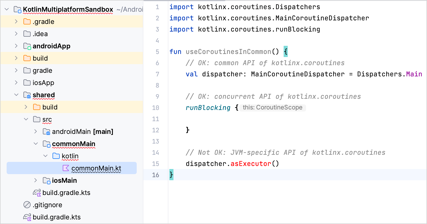 公共代码中 JVM 特有的 API 错误