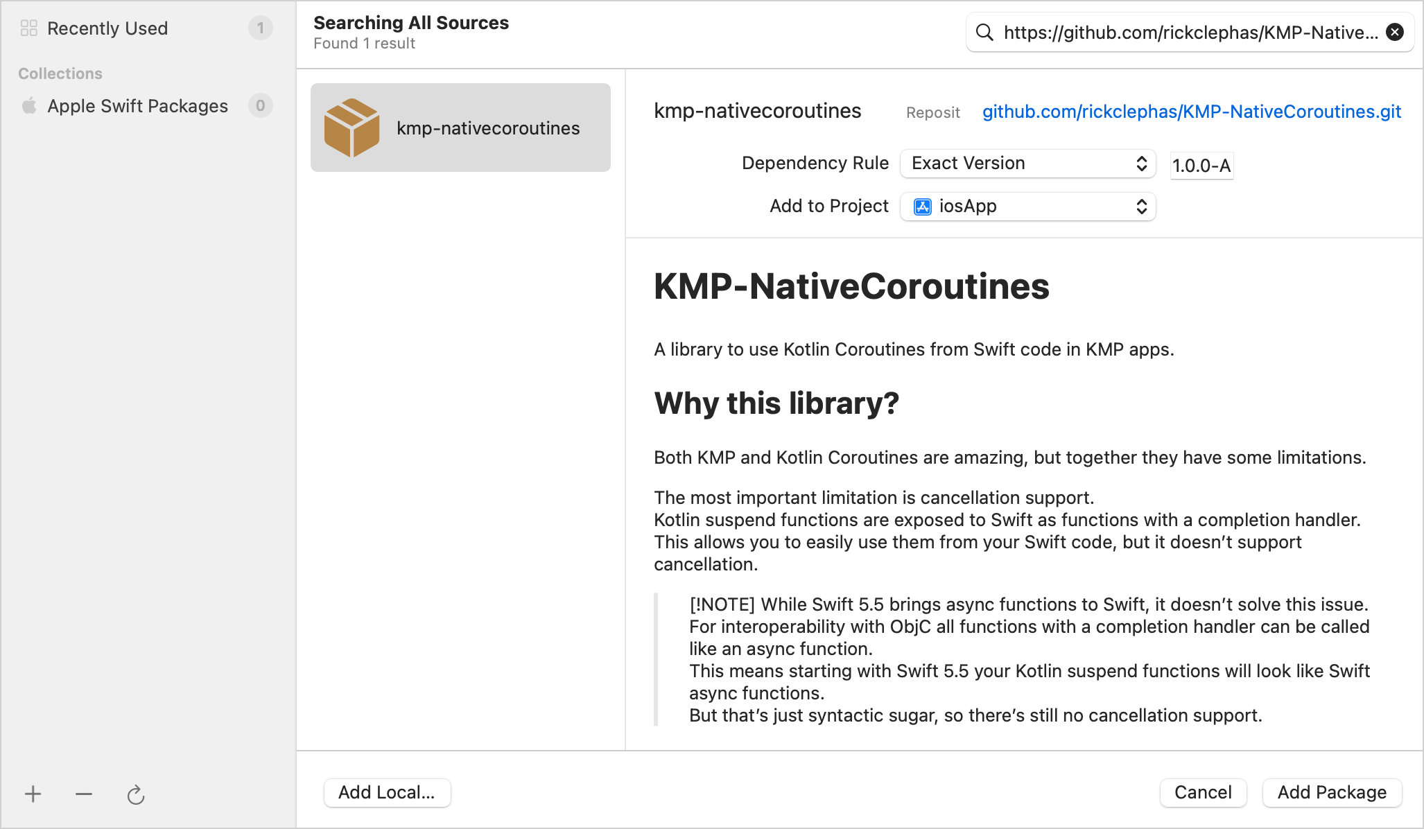 导入 KMP-NativeCoroutines