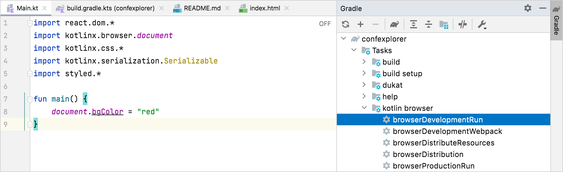 Gradle 任務清單