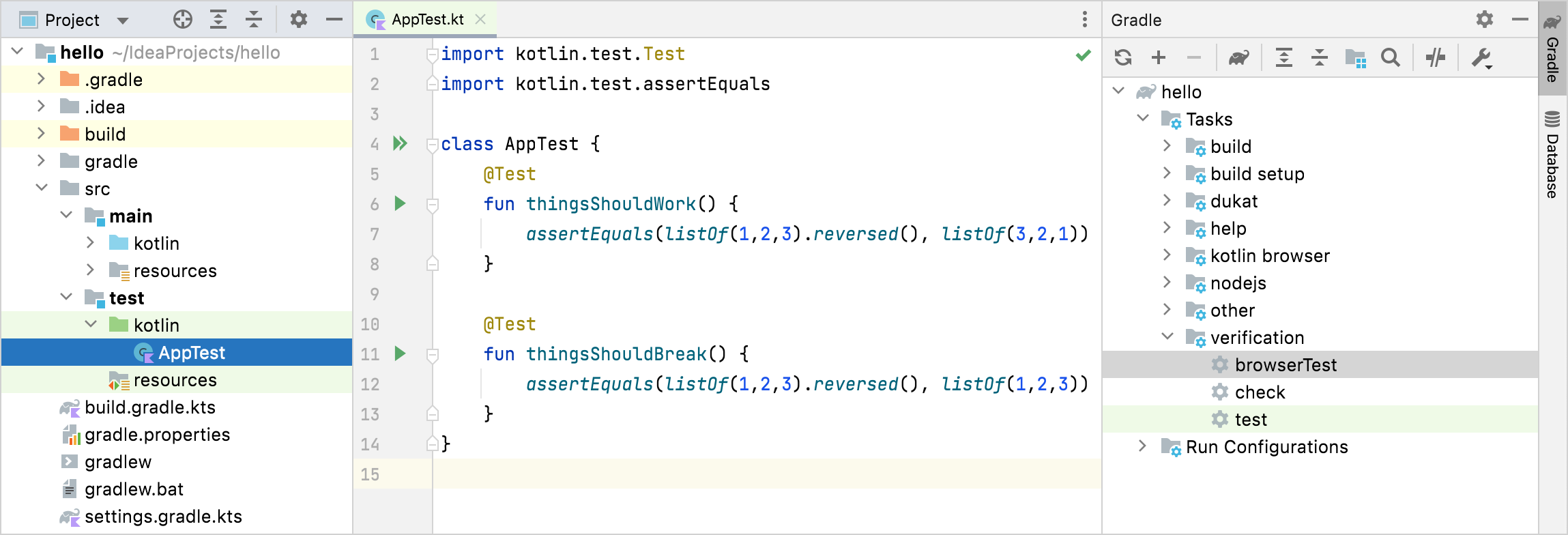 Gradle browserTest 任务