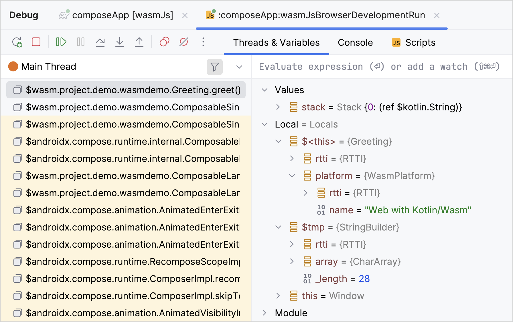 检查线程与变量